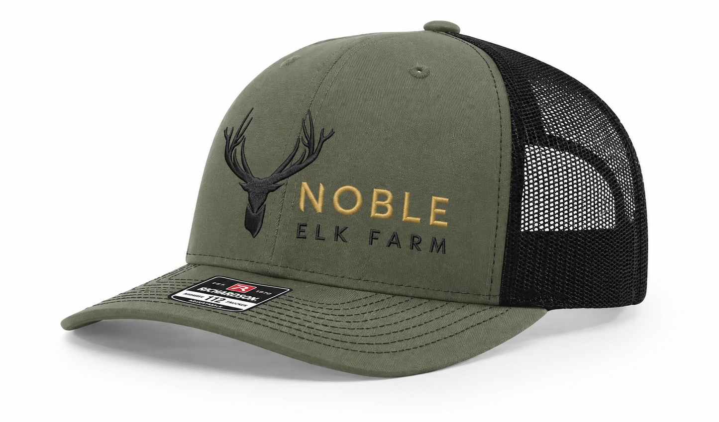 Noble Elk Farm - Richardson 112 Snapback - Military Green