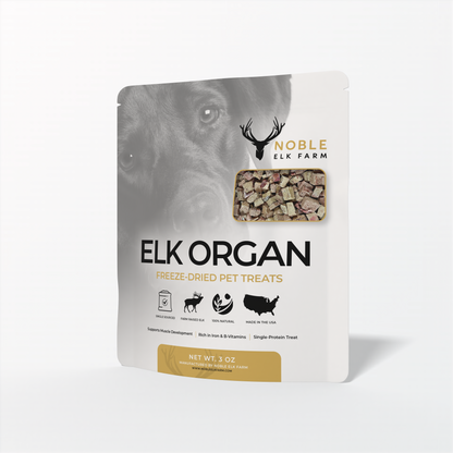 Elk Organ Freeze-Dried Pet Treats (3 OZ. Pack)