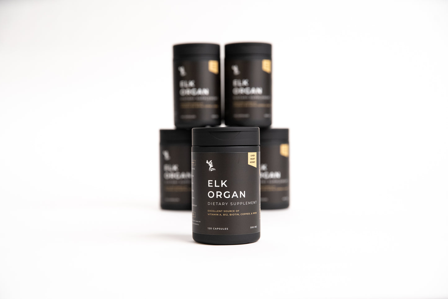 Elk Organ Dietary Supplement Black Bottles